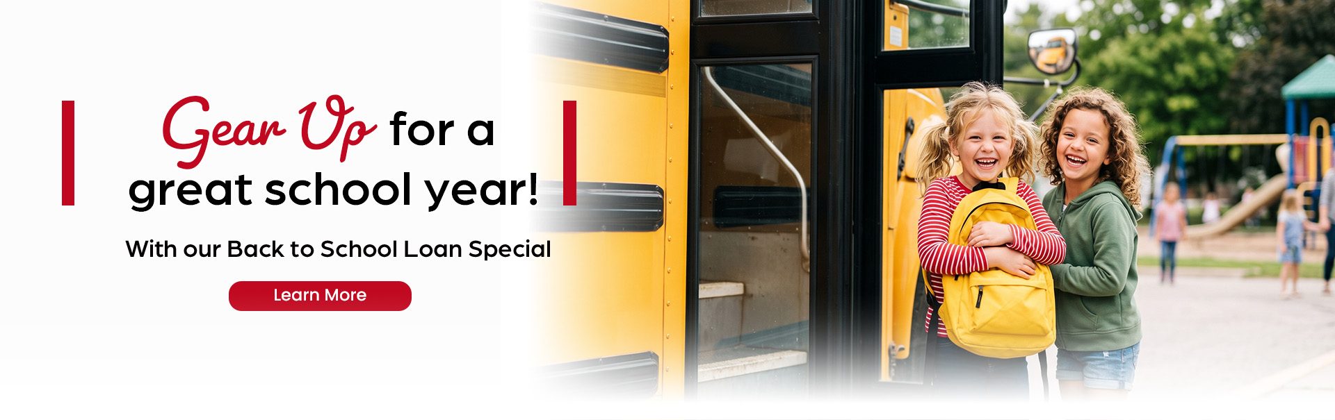 Back to school loans web banner